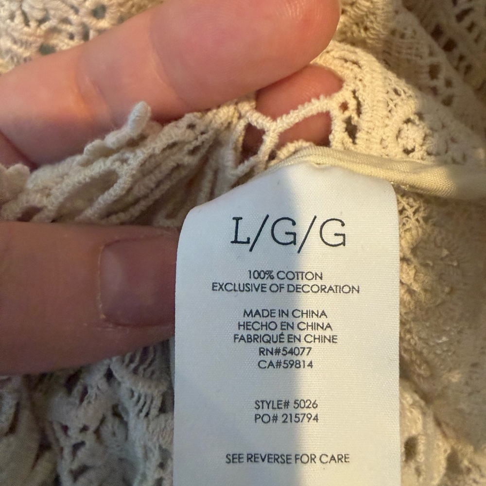 CAbi Women's Cream Lace Swim Cover-Up - Picture 11 of 11